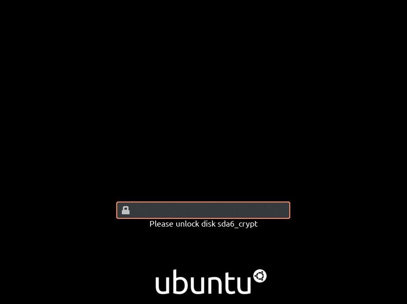 passphrase at boot ubuntu LUKS encryption