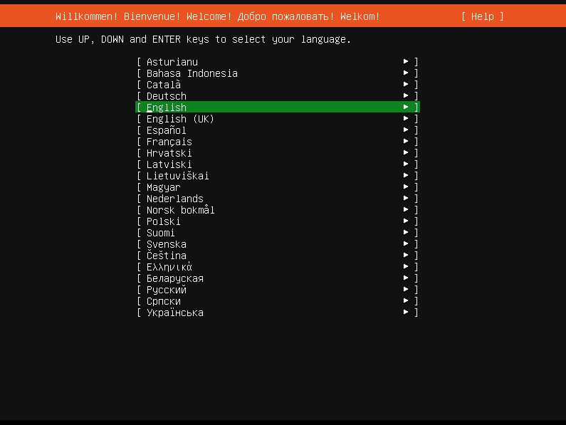 Ubuntu select language