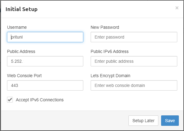 private VPN initial setup