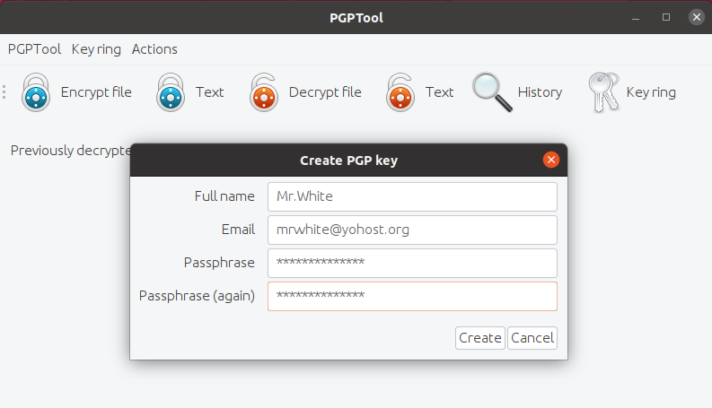pgp key creation