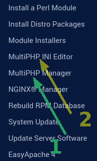 WHM multiphp manager