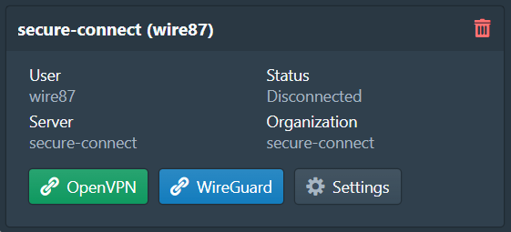 Wireguard connect Pritunl