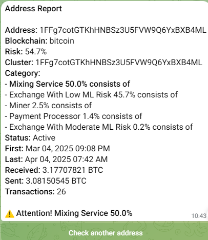 example aml report bitcoin